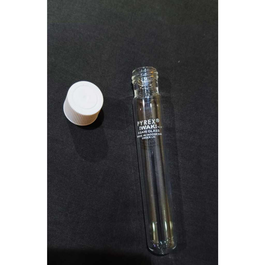 Jual Tabung reaksi pyrex iwaki 16 x 100 tutup ulir tabung autoclave ...
