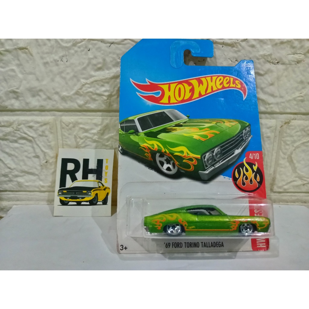 Hot Wheels HW Muscle Mania 69 Ford Torino Talladega 164 Diecast Car 310 Mattel Toys