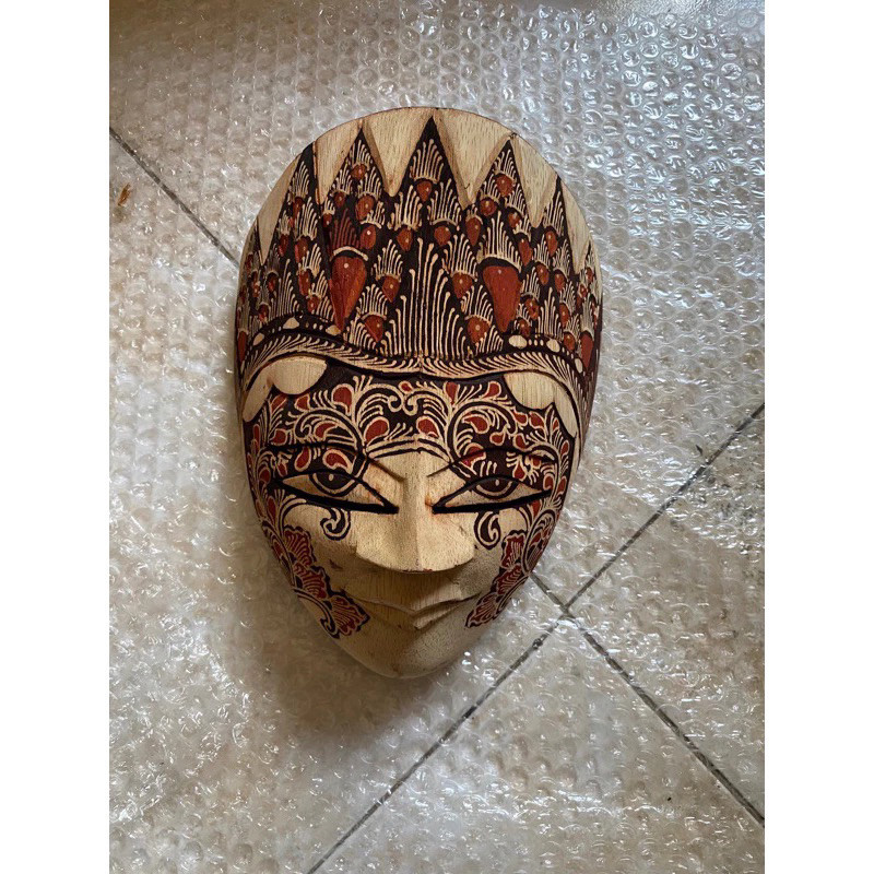 Topeng Batik Untuk Tari / Menari (Mata Berlubang) Souvenir Oleh Oleh Khas Jogja Indonesia