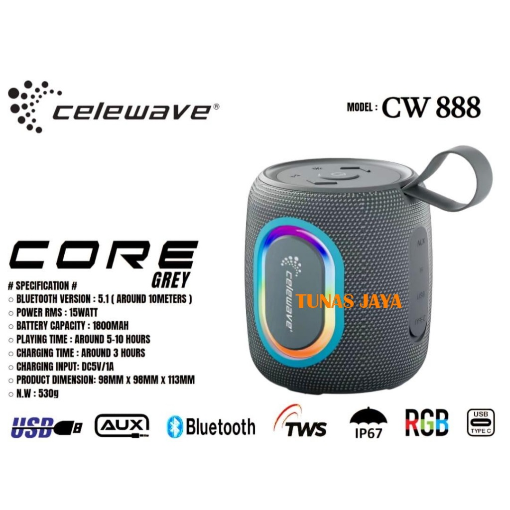 Jual SPEAKER PORTABLE CELEWAVE CW888 CORE / CW888CORE / CELEWAVE CW ...