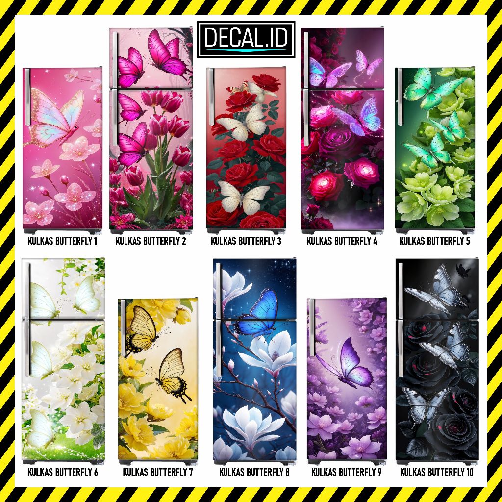 Jual STICKER Kulkas 1 Pintu dan STIKER Kulkas 2 Pintu Motif Terbaru ...