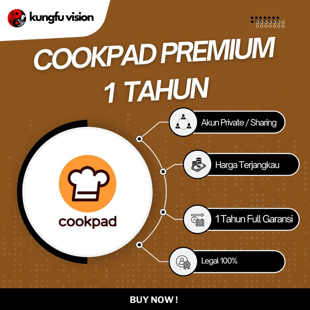 Jual PROMO COOKPAD PREMIUM 1 TAHUN TERMURAH GARANSI | Shopee Indonesia