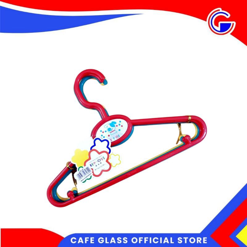Gantungan Baju Hanger 6 Pcs - Gantungan Baju G-801 Bt - Hanger Warna-Warni Multifungsi