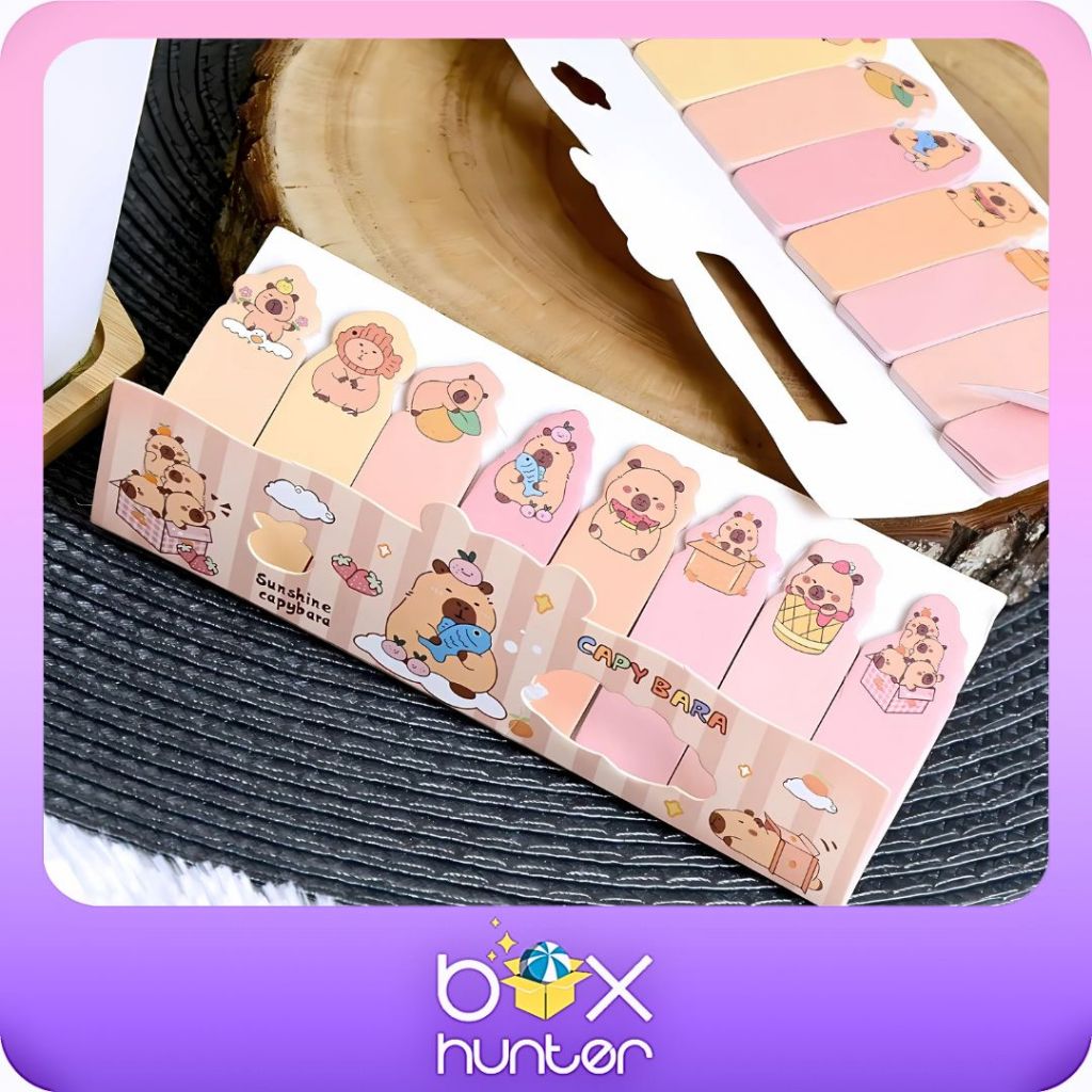 Jual CAPYBARA STICKY NOTES || 120 Sheet Cute Cat Paw Sticky Notes ...