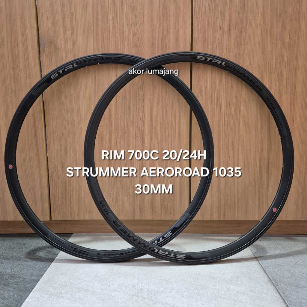 Jual velg strummer 700c aeroroad 1035 disc bisa rim brakes 20h 24h ...