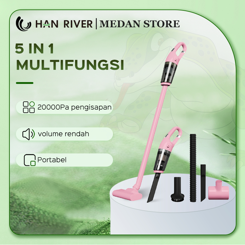 Jual 【Pengiriman Dari Medan】HAN RIVER Vacuum Cleaner 20000Pa 5 In 1