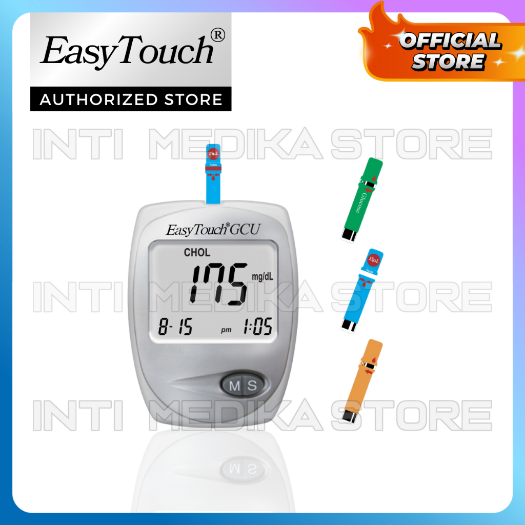 Jual EASYTOUCH - Alat Cek 3in1 GCU Gula Darah + Kolesterol + Asam Urat ...