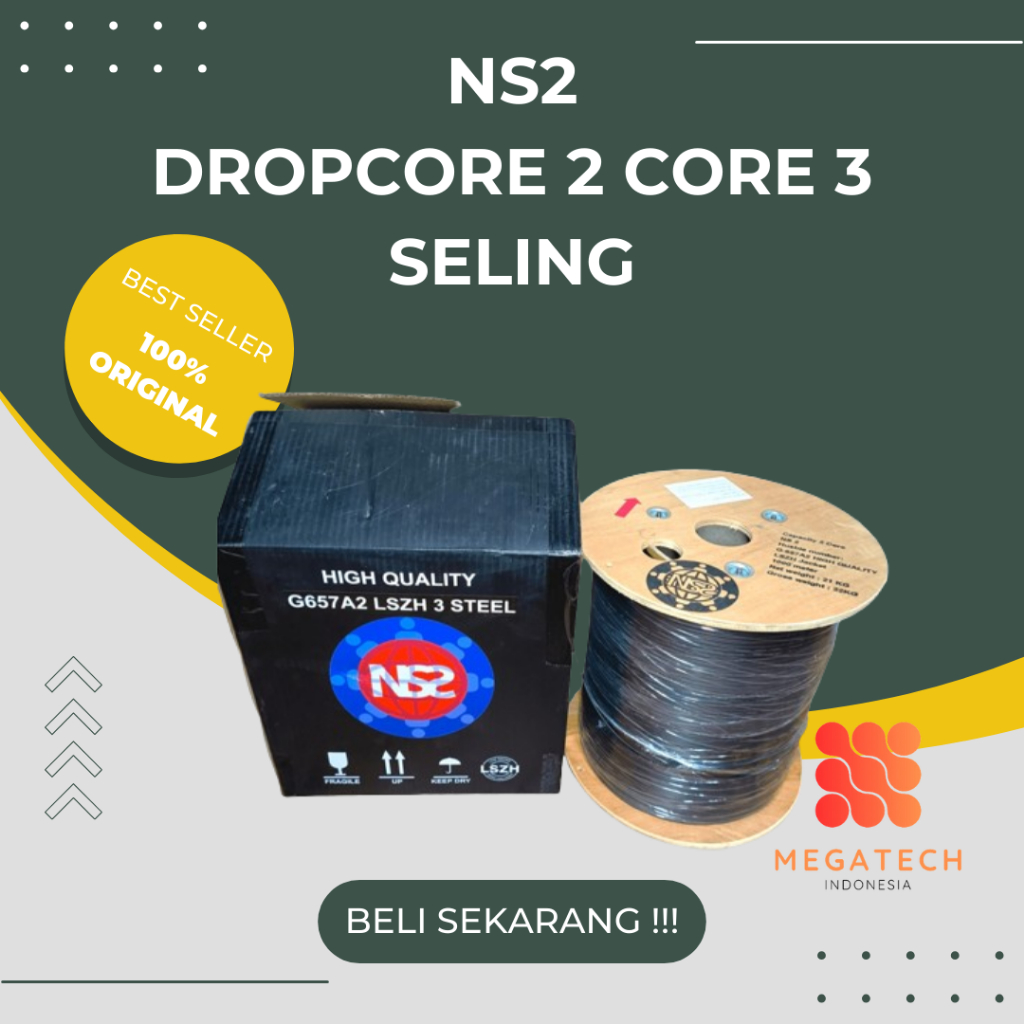 Jual Ns2 Dropcore 2 core 3 seling 1.000 meter High Quality | Shopee ...