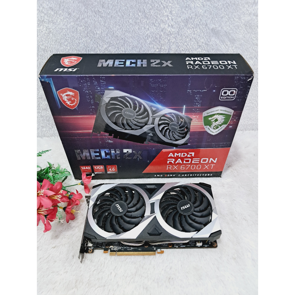 Jual VGA AMD Radeon MSI Mech RX 6700XT Normal Siap Gaming garansi Resmi ...