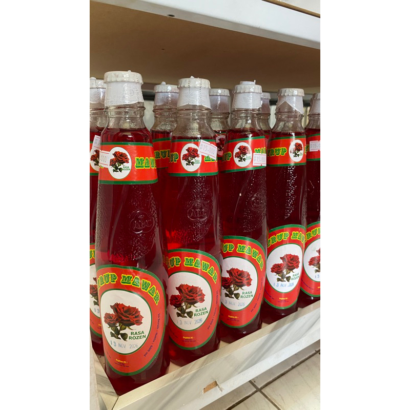 Jual Sirup mawar botol kaca rasa rozen 600ml | Shopee Indonesia