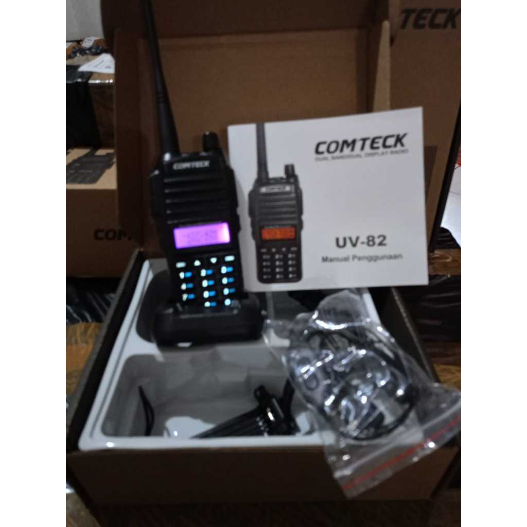 Jual TERLARIS HT Comteck UV-82 Dual Band VHF - UHF Radio FM Band ...