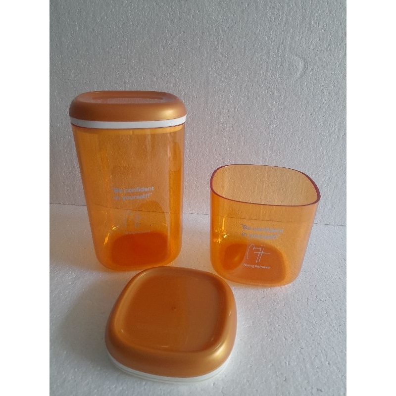 Jual Tupperware toples crystal canister set | Shopee Indonesia