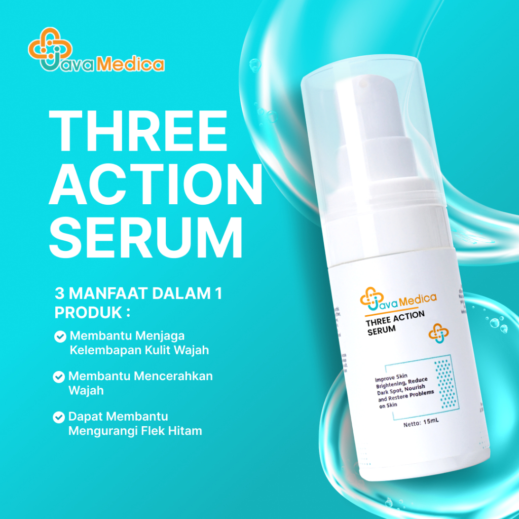 Jual THREE ACTION SERUM JAVAMEDICA I DARK SPOT SERUM I ANTI AGING I ...
