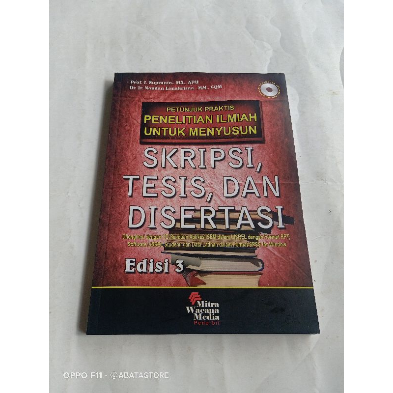 Jual BUKU PETUNJUK PRAKTIS PENELITIAN ILMIAH UNTUK MENYUSUN SKRIPSI ...
