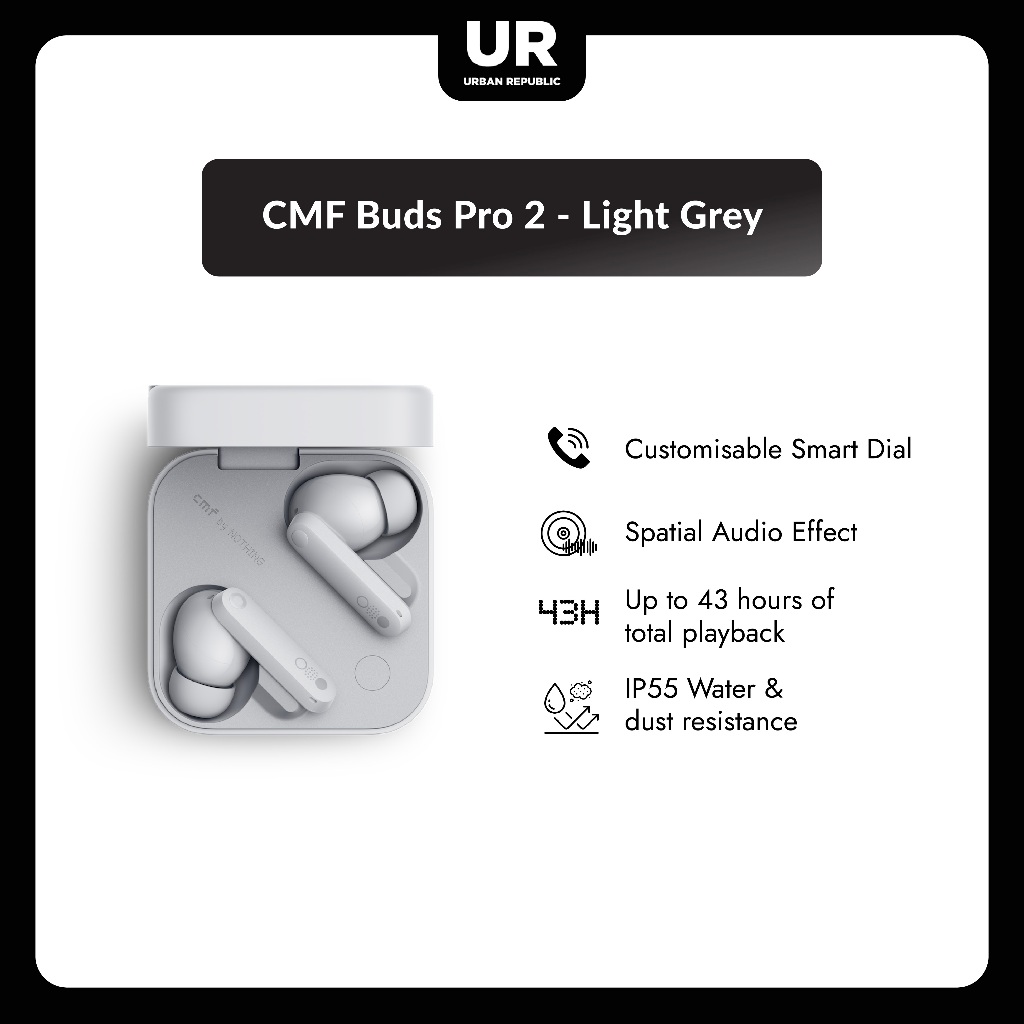 Jual Nothing CMF Buds Pro 2 - Light Grey | Shopee Indonesia