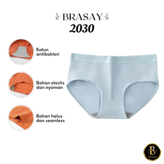 Brasay Celana Dalam Fashion Wanita Underwear Sempak Kolor Wanita Bahan Katun 2030