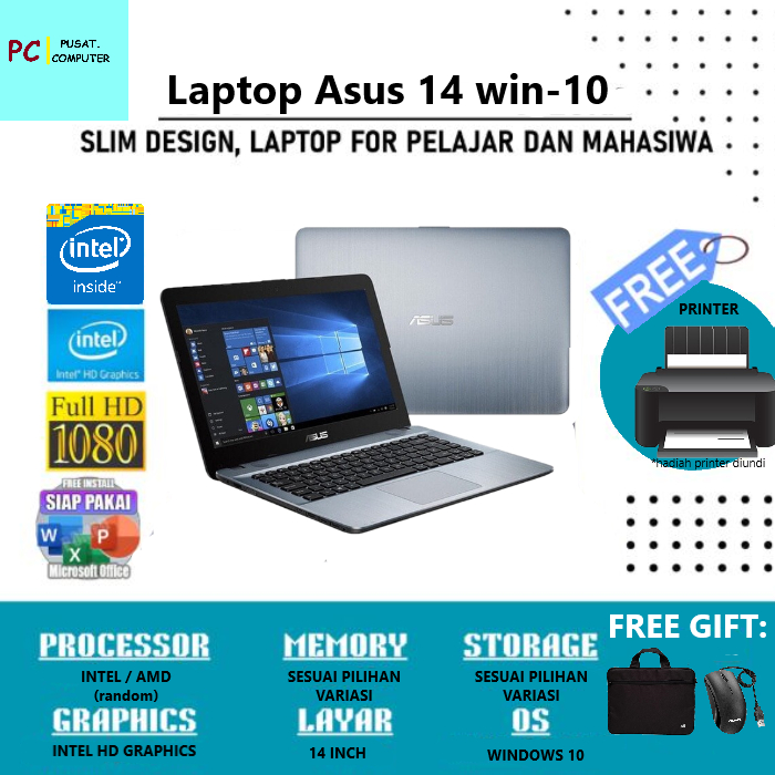 Jual laptop asus core Harga Terbaik Termurah November 2025
