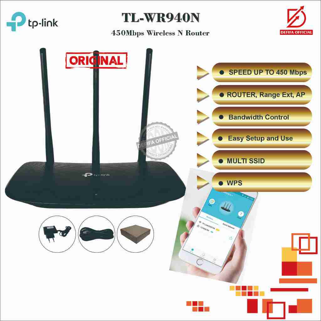 Jual Modem Router Wifi TP-Link TL-WR940N 450Mbps Wireless N Router ...