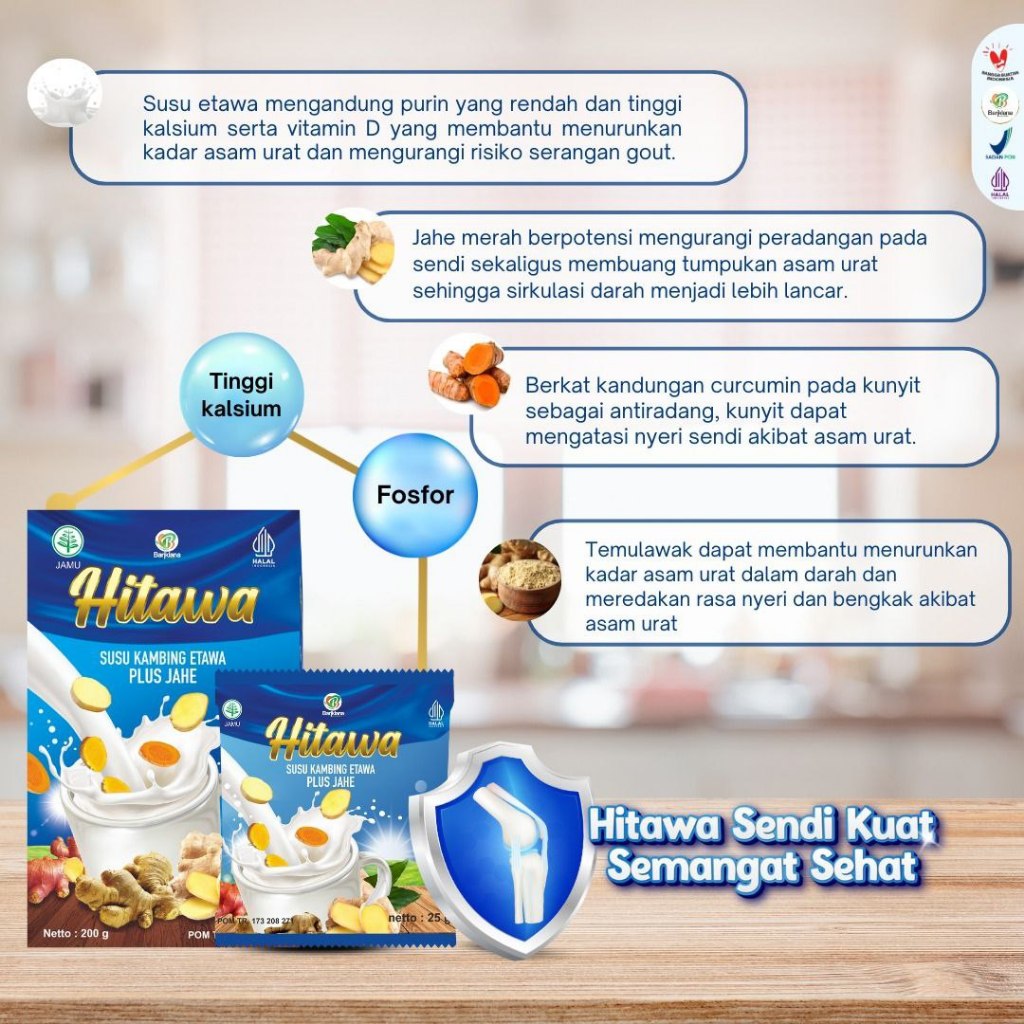 Jual PAKET HITAWA 4 BOX Susu Kambing Etawa Herbal Plus Jahe Kunyit ...