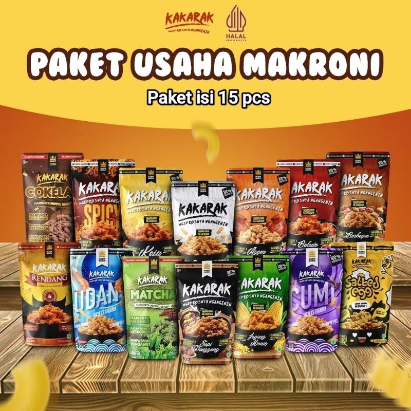 Jual VALUE PACKAGE 15 PCS MAKARONI KAKARAK | Shopee Indonesia