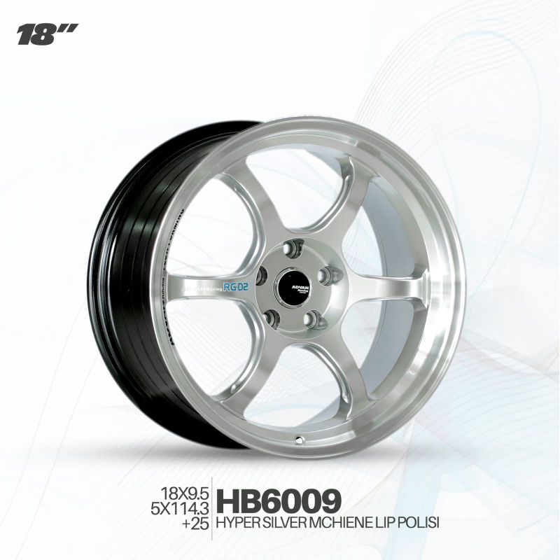 Jual Velg mobil velg racing Advan racing RGD2 R18 | Shopee Indonesia