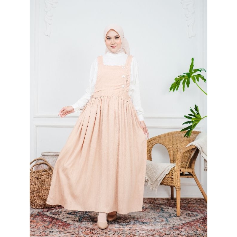Jual set gamis over all paula model kekinian trendy simple menarik ...