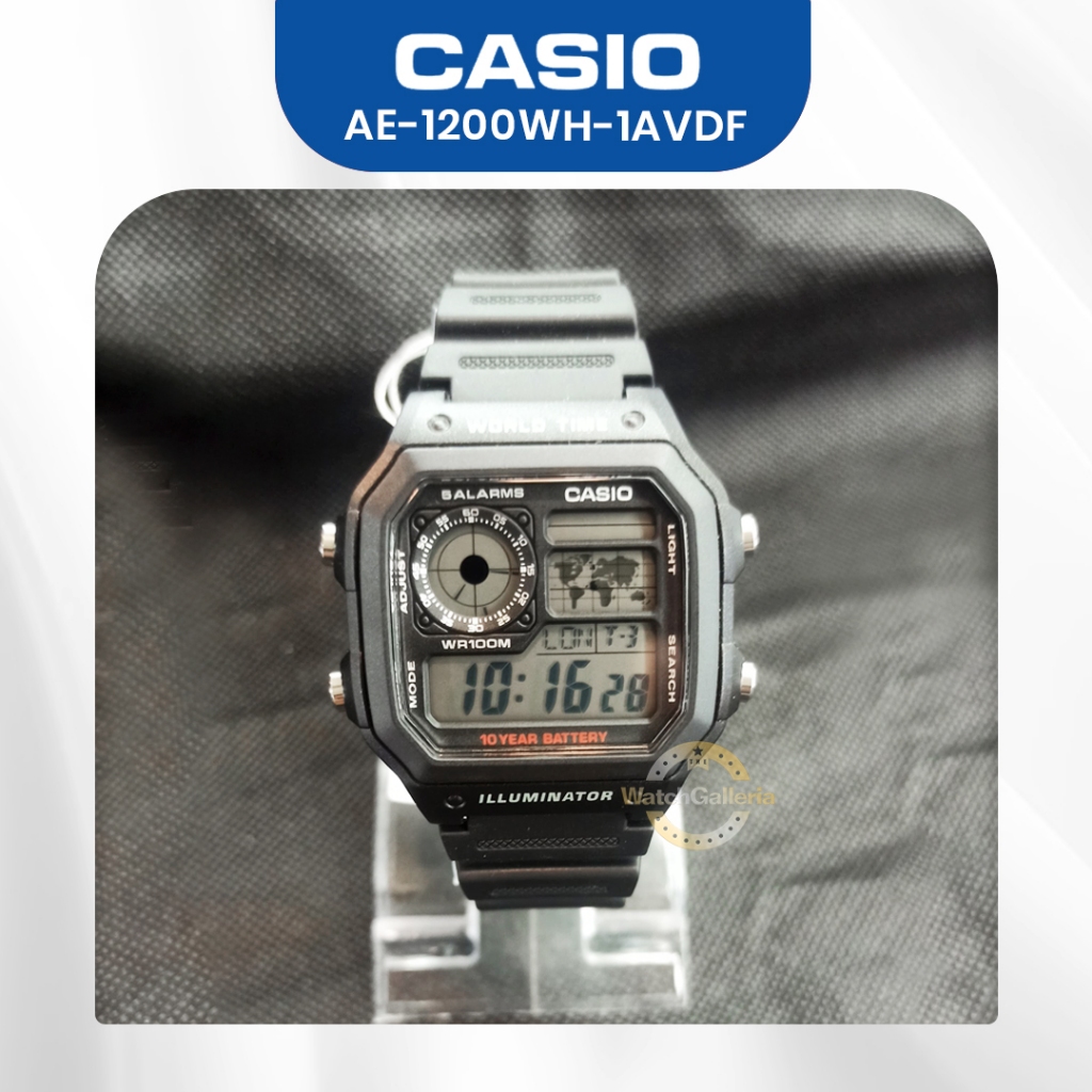 Casio General Digital Man AE-1200WH-1AVDF AE1200WH AE1200WH1