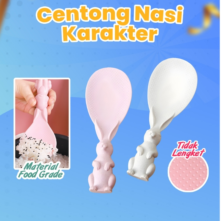 Jual Centong Nasi / Sendok Nasi Plastik Bisa Berdiri Rice Cooker Spoon ...