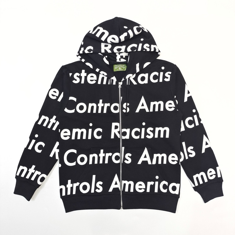 Jual Denim Tears x Arthur Jafa Systemic Racism Controls America Zip Up ...
