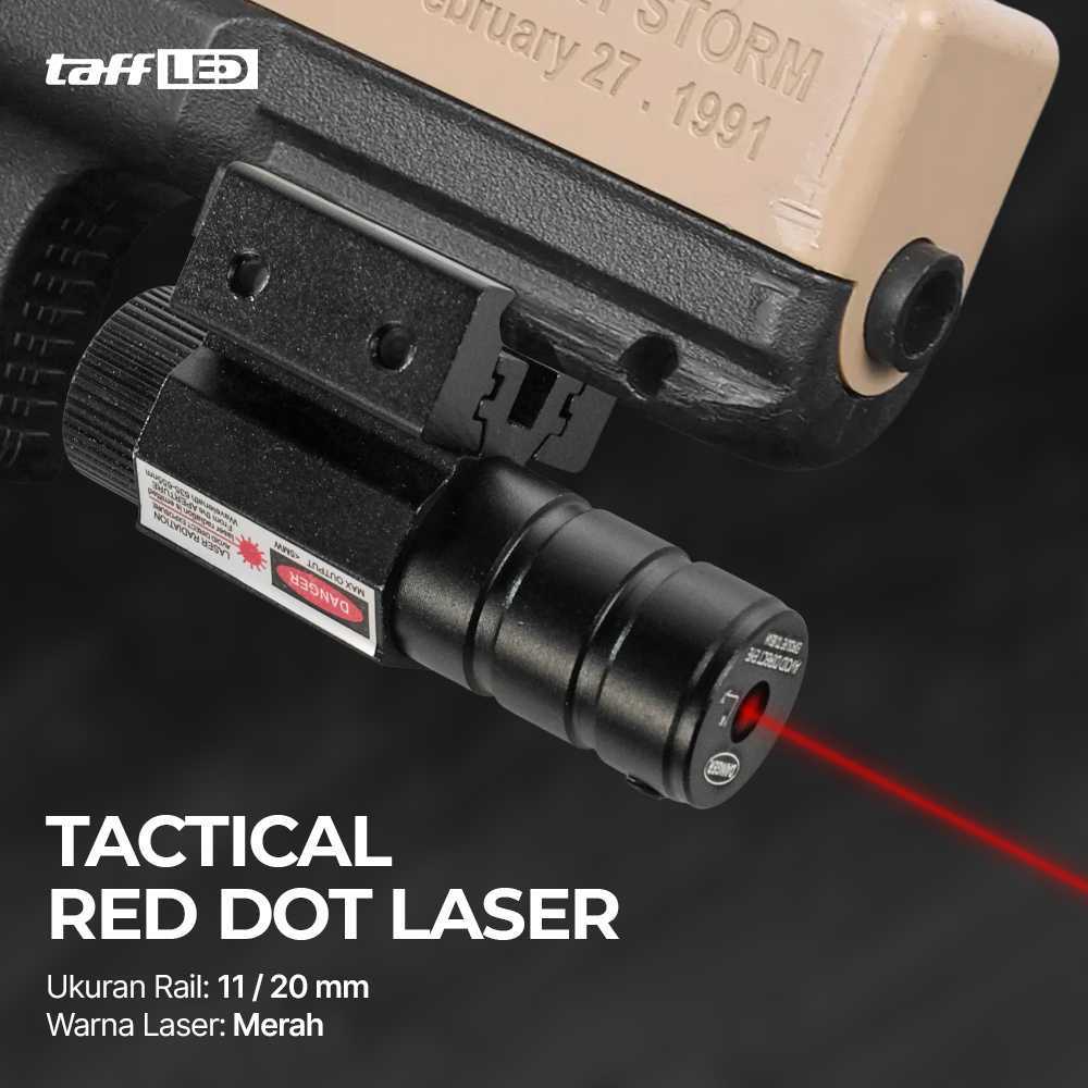 Jual Senter Laser Merah Tactical Red Dot Laser Gun Mount Airsoft Rifle ...