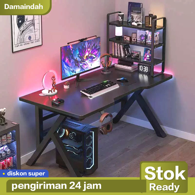 Jual Damaindah Meja Gaming Karbon Serat / Meja Komputer / Meja Gaming ...