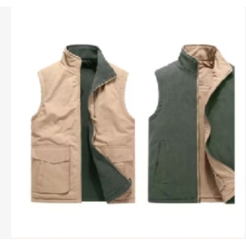 Jual jaket rompi terbaru rompi bulak balik rompi termurah | Shopee ...