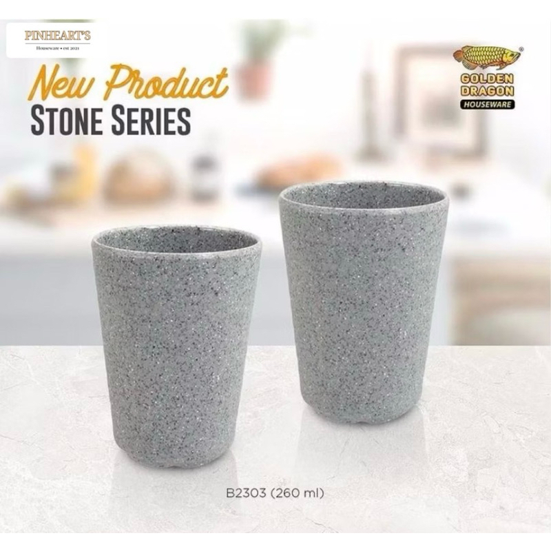 Jual GELAS CANGKIR MELAMINE GOLDEN DRAGON FOOD GRADE STONE SERIES MODEL ...