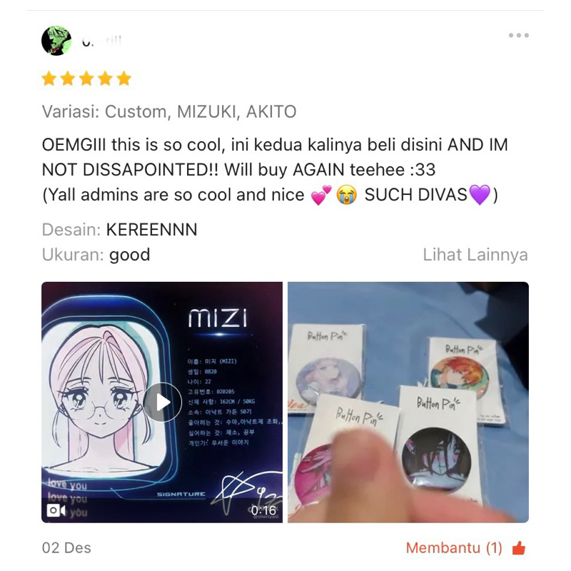 Jual alienandastronaut Custom Pin Button Premium Doff dan Premium ...