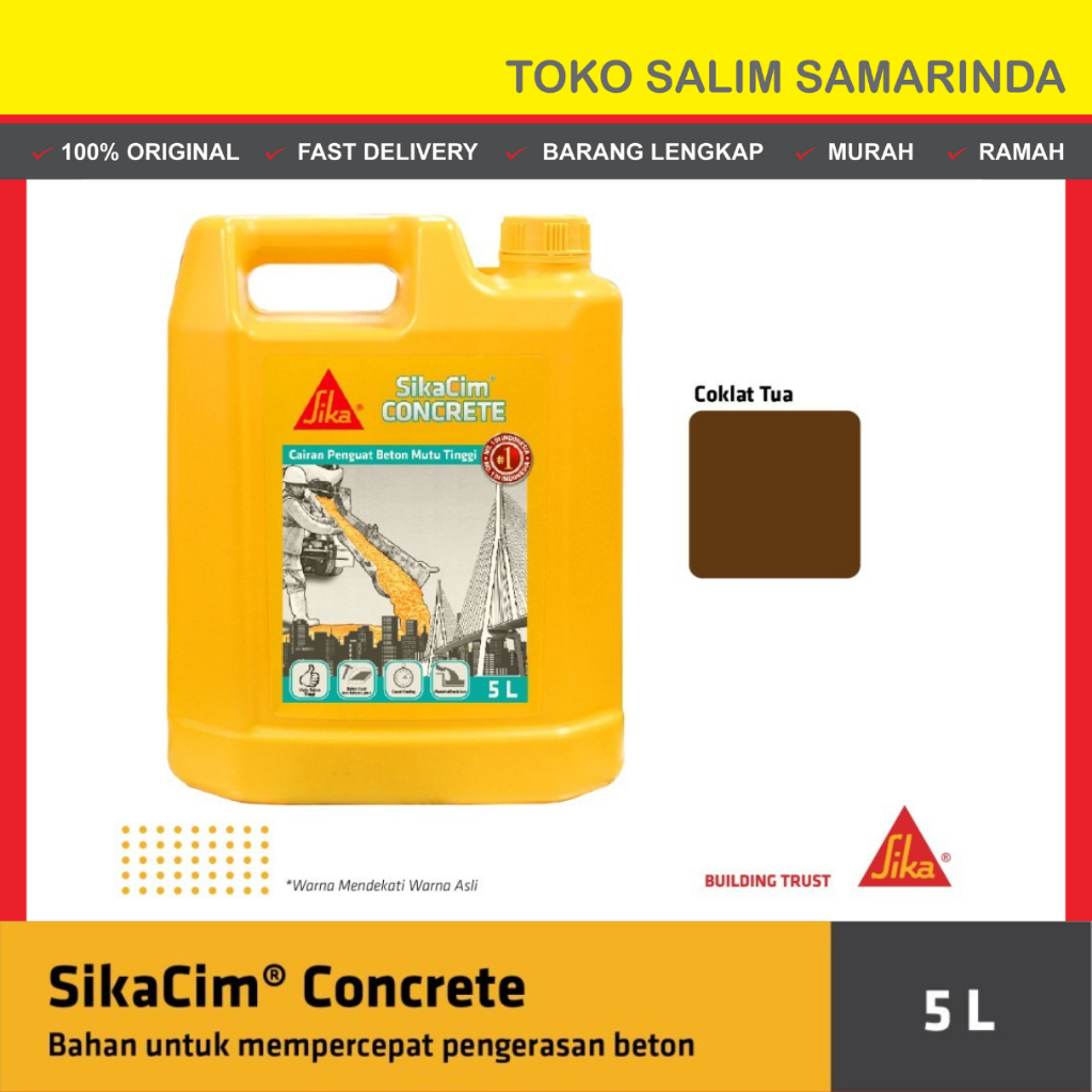 Jual SIKA Sikacim Concrete Additive Obat Cor Beton Cepat Keras Cairan ...