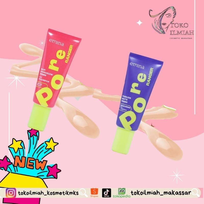 Jual ♥️Toko ilmiah♥️Emina Pore Ranger Total Poreless Primer & Blur ...