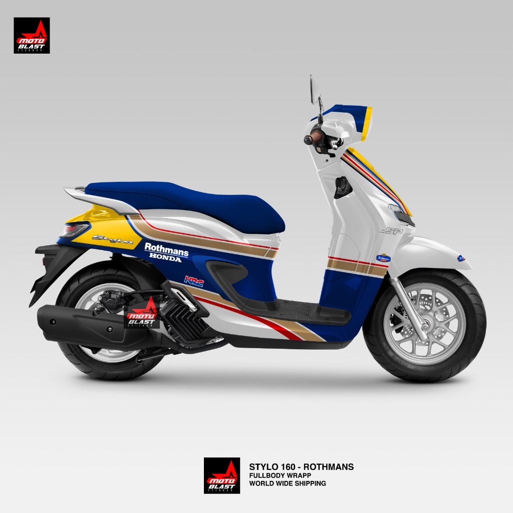 Jual Decal Sticker Honda Stylo 160 Livery Rotmanparis Full Body ...