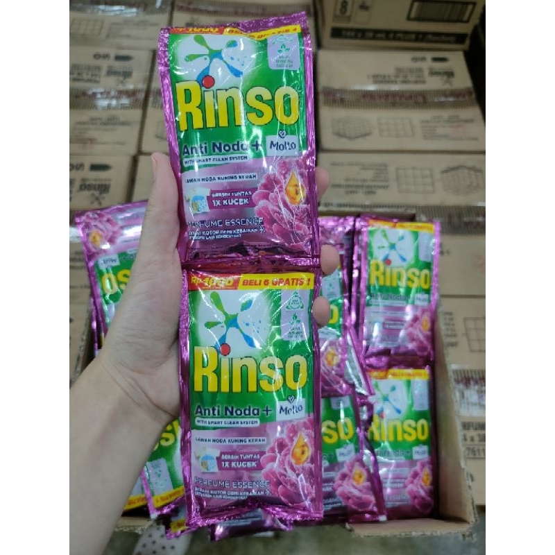 Jual Detergen Cair Rinso Sachet (1 Renceng) | Shopee Indonesia