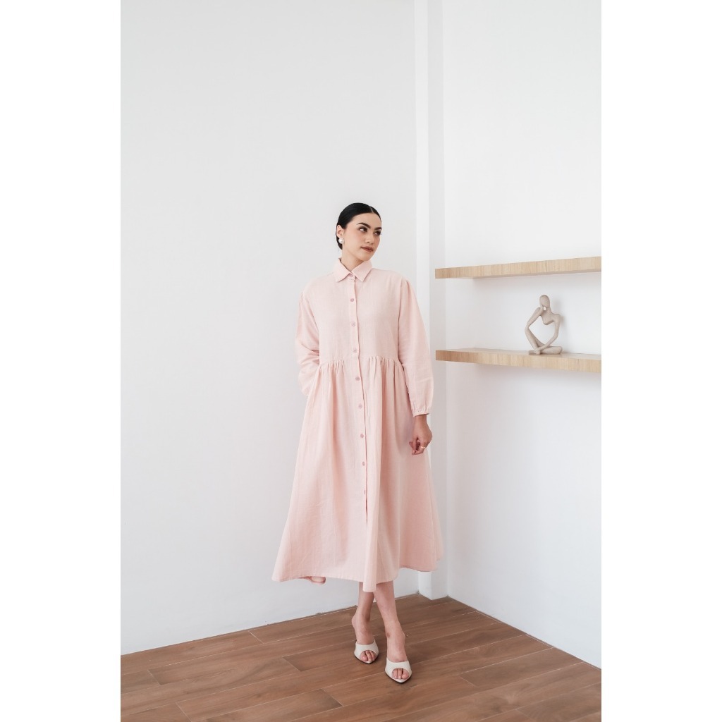 Jual SEMINGGU Wardah Linen Dress ( SAMPLE SALE ) Shopee Indonesia