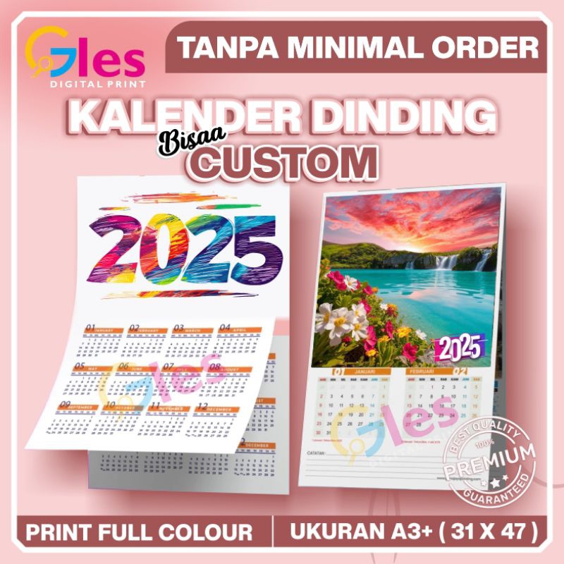 Jual KALENDER CUSTOM 2025 | KALENDER MURAH | KALENDER DINDING | Shopee ...