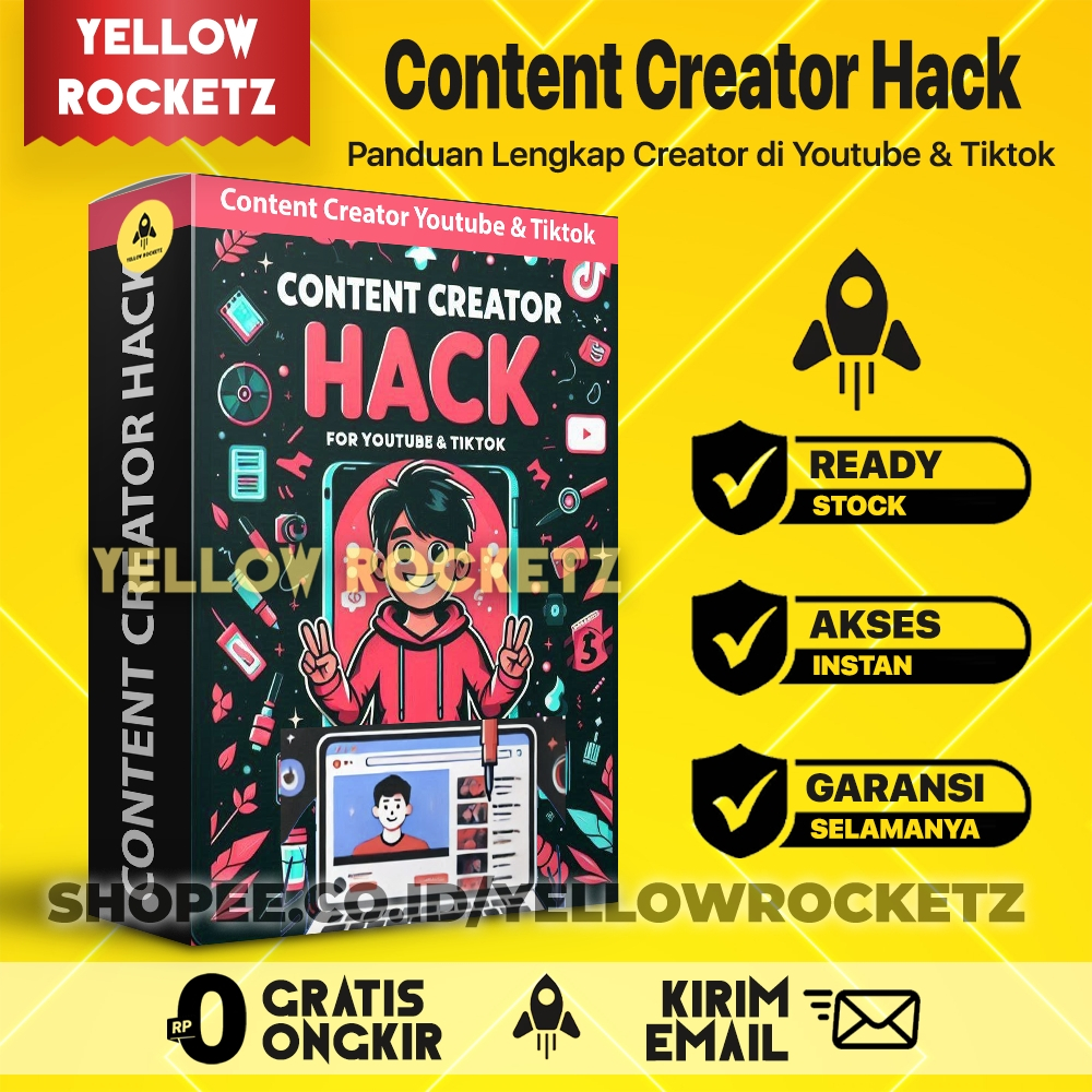 Jual Konten Kreator Hack Untuk Youtube Dan Tiktok Content Hack Dan