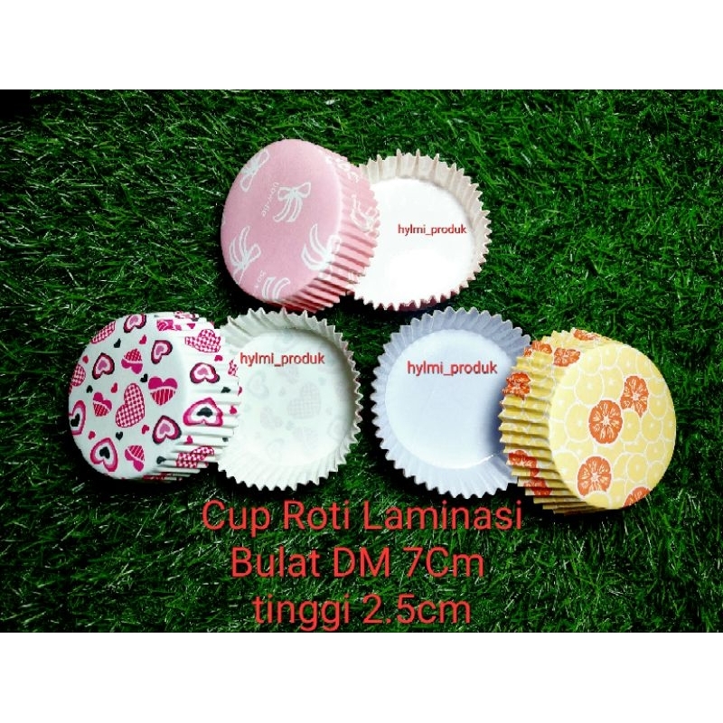Jual Cup Roti Laminasi Bulat DM 7Cm Tinggi 2.5Cm Varian Motif isi ...