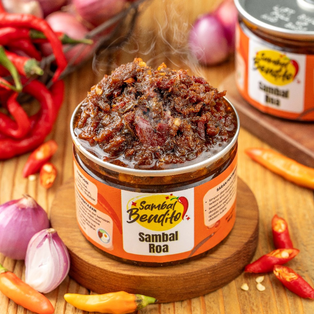Jual BENDITO Paket Sambal Roa dan Tuna Asap Suwir Pedas Kaleng Rica ...