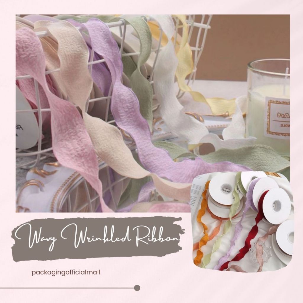 Jual WAVY WRINKLED RIBBON / PITA KAIN / PITA KADO / FLORIST SUPPLY ...