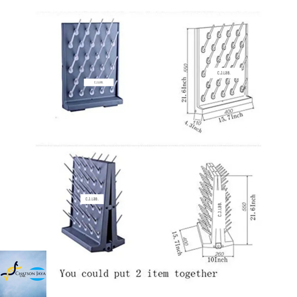 Jual Laboratorium Drying Rack 27 Pegs-Rak Pengering Alat Laboratorium ...
