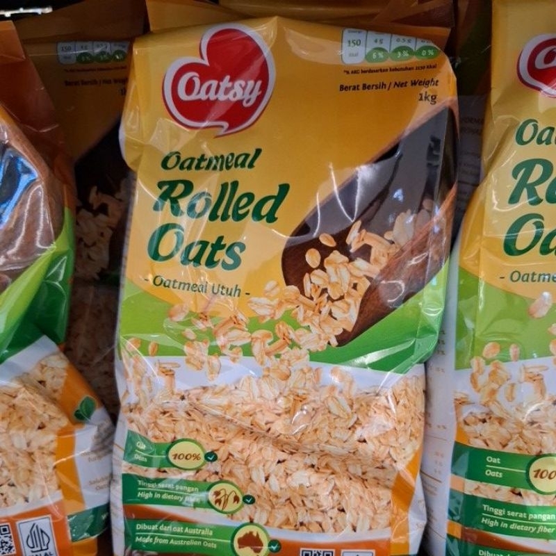 Jual Oatsy Oatmeal rolled oats 1KG exp 12 Maret 2027 | Shopee Indonesia