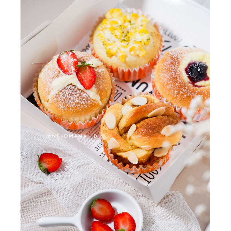 Jual Kawaii Bun Personal & Hampers-Paket Roti Isi 4 | Shopee Indonesia