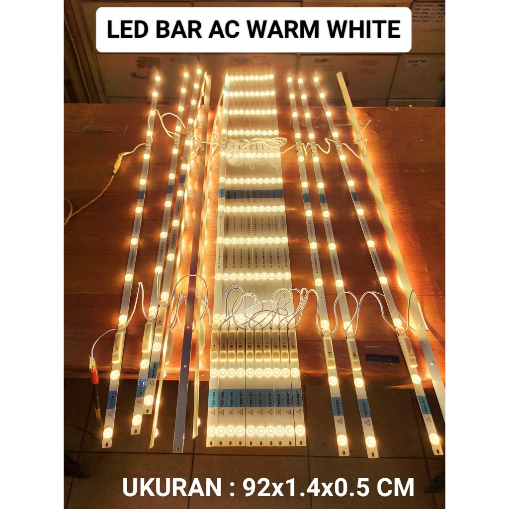 Jual LED BAR AC LED HARD STRIPE BAR WARM WHITE 92CM | Shopee Indonesia