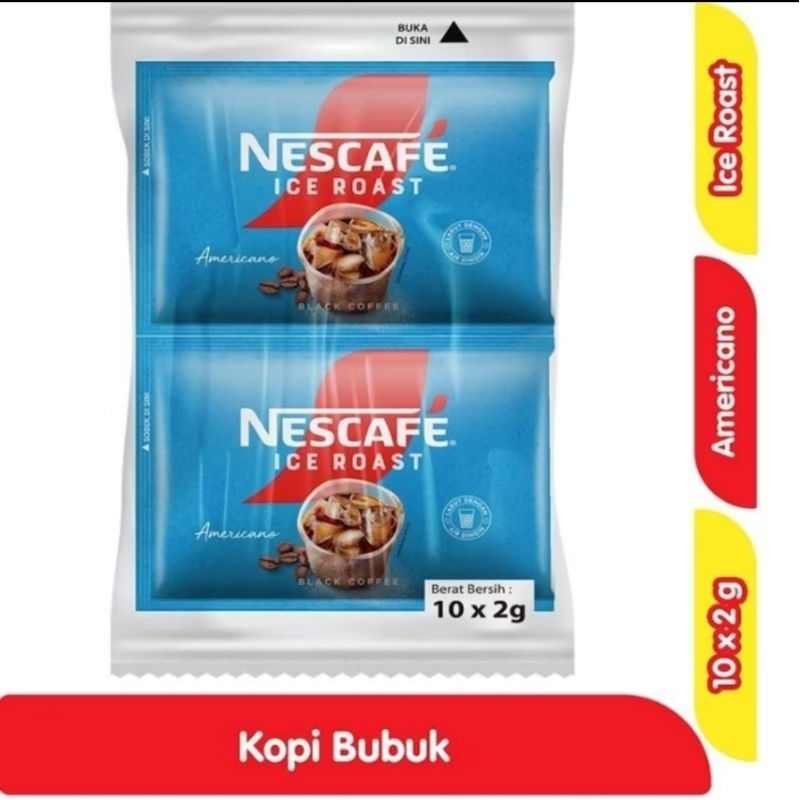 Jual NESCAFE ICE ROAST AMERICANO KOPI HITAM PACK ISI 10 PCS | NESCAFE ...