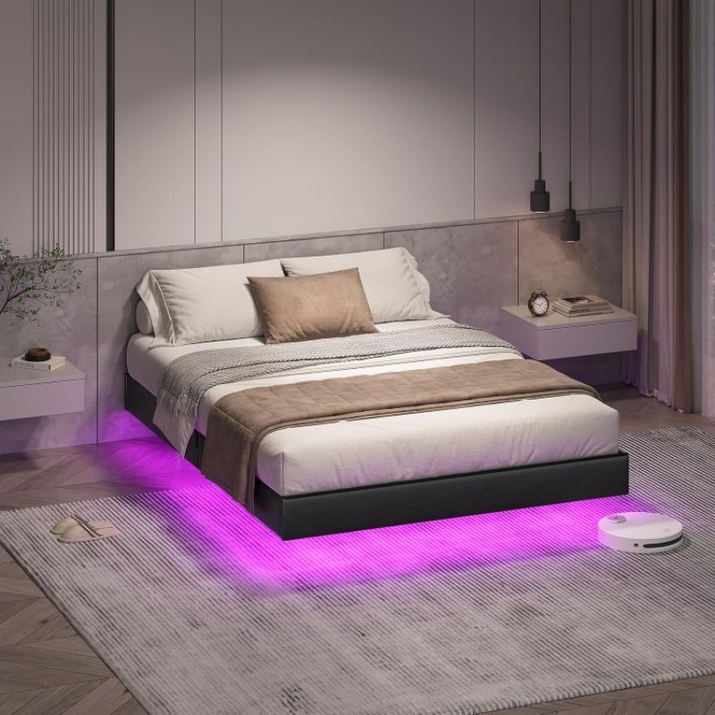 Jual (baru) Tempat Tidur dengan Lampu LED, Rangka Tempat Tidur dengan ...